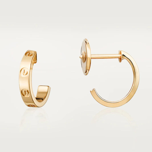 [Clara Jewels]LOVE EARRINGS 2.65MM PINK GOLD