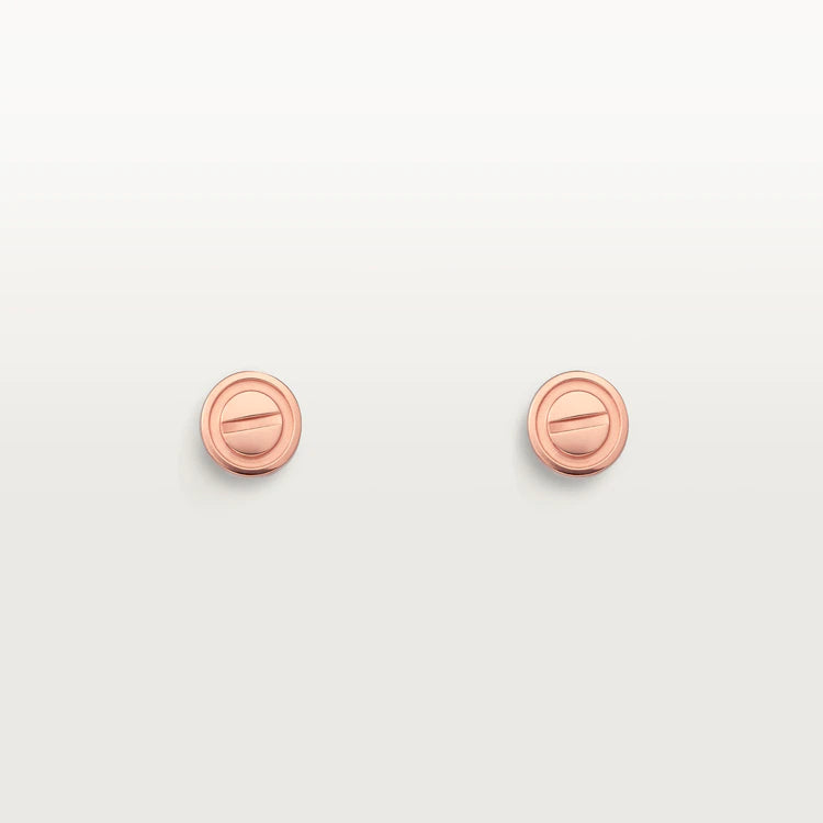 [Clara Jewels]LOVE EARRINGS PINK GOLD 10MM