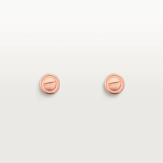 [Clara Jewels]LOVE EARRINGS PINK GOLD 10MM