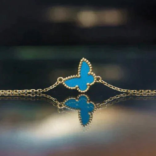 [Clara Jewels]BUTTERFLY TURQUOISE BUTTERFLY BRACELET