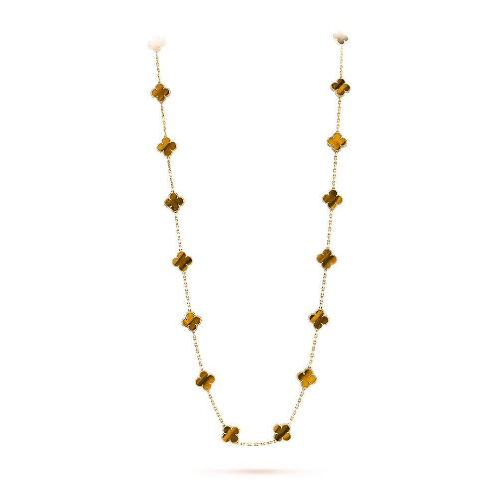 [Clara Jewels]CLOVER 20 MOTIFS TIGER EYE ROSE GOLD