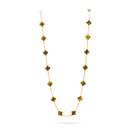 [Clara Jewels]CLOVER 20 MOTIFS TIGER EYE ROSE GOLD