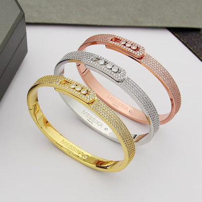 [Clara Jewely]Move Noa Full Pav茅 Diamond Bangle Bracelet