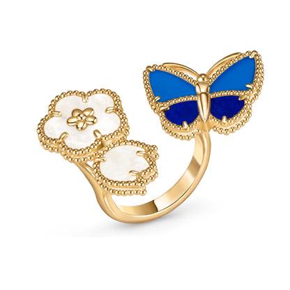 [Clara Jewels]LUCKY SPRING BUTTERFLY OPEN-FACE RINGS