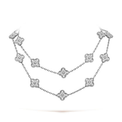 [Clara Jewels]CLOVER 20 MOTIFS DIAMOND SILVER