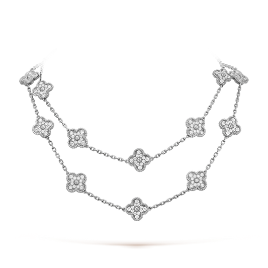 [Clara Jewels]CLOVER 20 MOTIFS DIAMOND SILVER