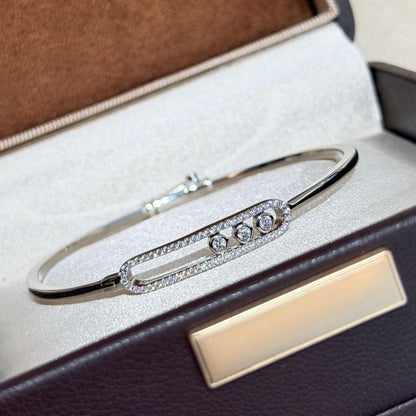 [Clara Jewely]Move Pav茅 Diamond Bangle Bracelet M