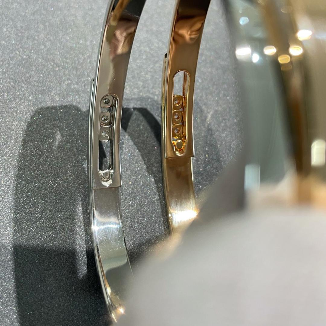 [Clara Jewely]Move Noa Rose Gold Pav茅 Diamond Bangle Bracelet
