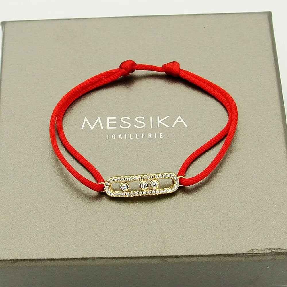 [Clara Jewely]Messika Care(s) pink cord pav茅 bracelet
