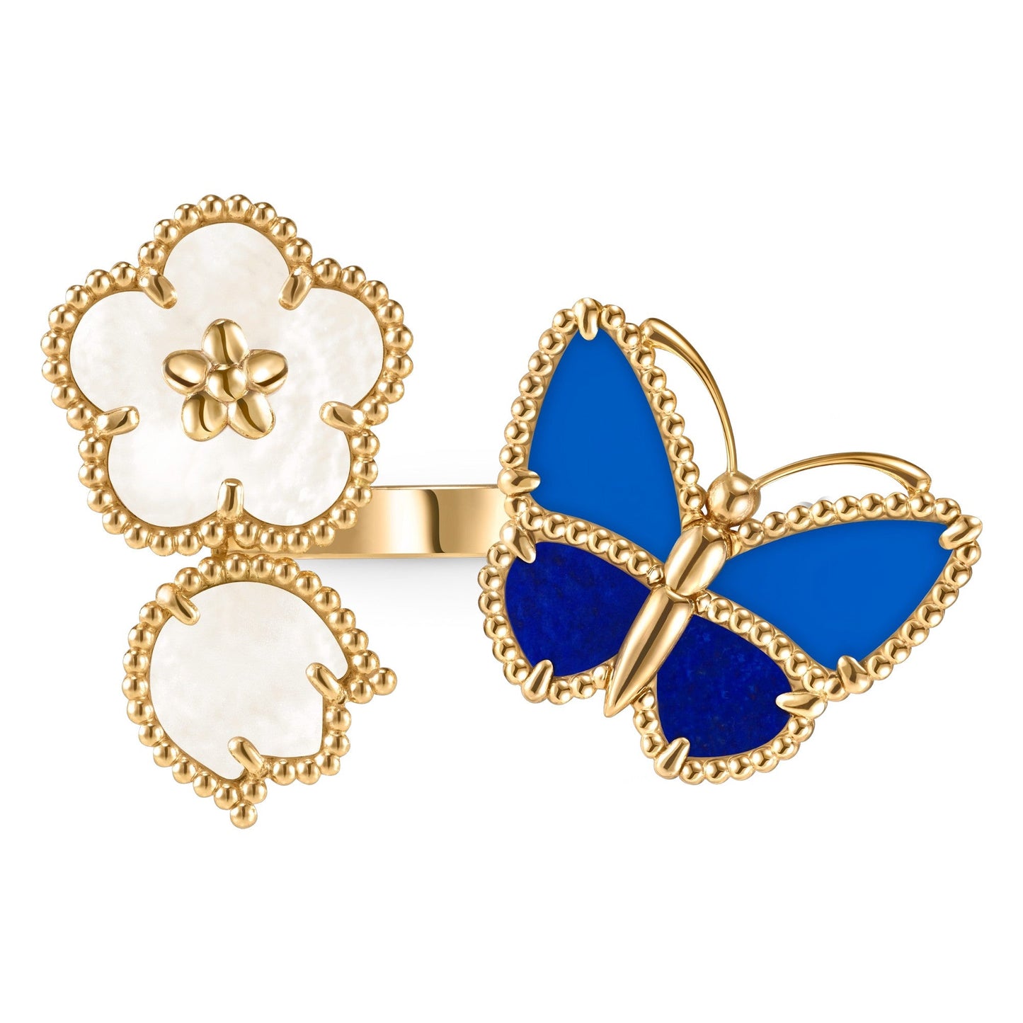 [Clara Jewels]LUCKY SPRING BUTTERFLY OPEN-FACE RINGS