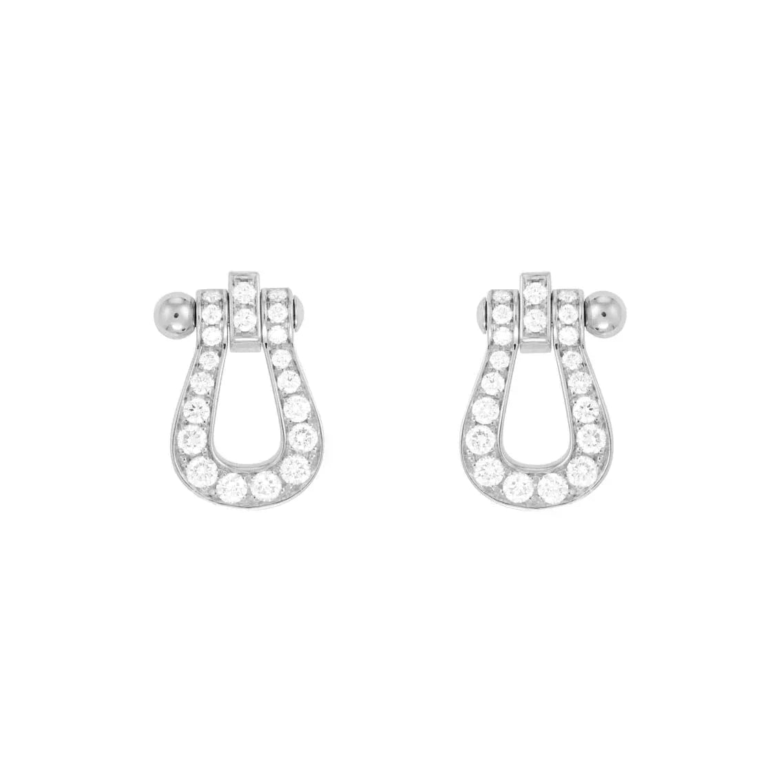 [Clara Jewels]FORCE 10 FULL DIAMOND STUD EARRINGS MINI MODEL