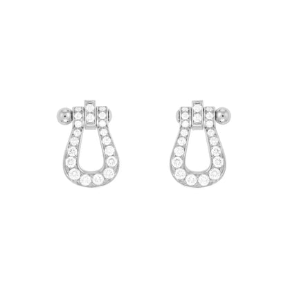 [Clara Jewels]FORCE 10 FULL DIAMOND STUD EARRINGS MINI MODEL