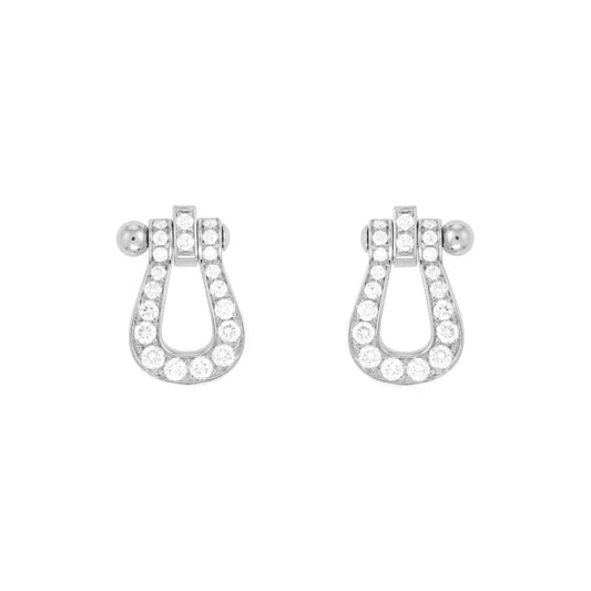 [Clara Jewels]FORCE 10 FULL DIAMOND STUD EARRINGS MINI MODEL