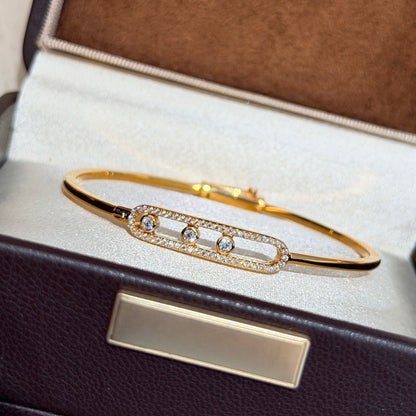 [Clara Jewely]Move Pav茅 Diamond Bangle Bracelet M
