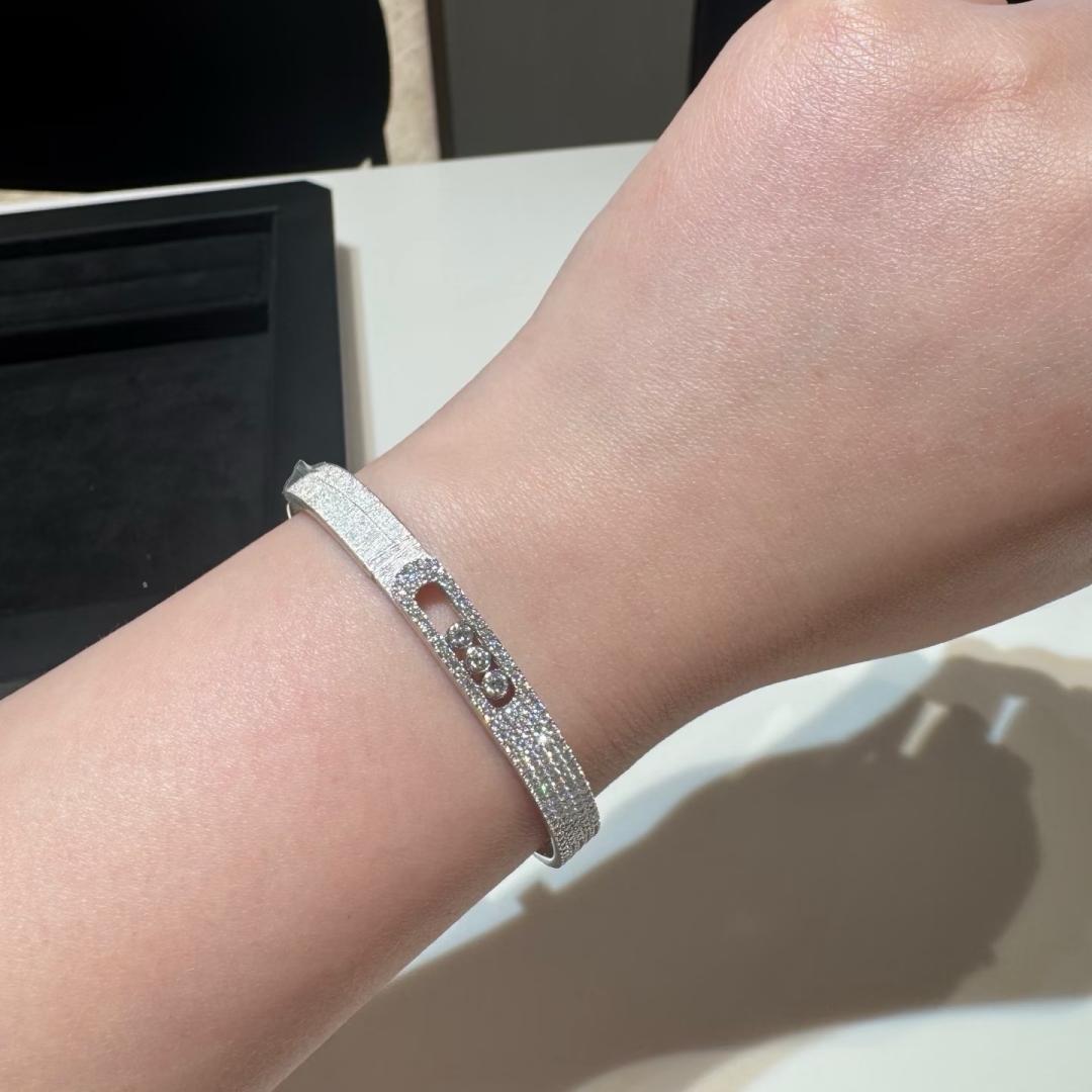 [Clara Jewely]Move Noa Cisel茅 half pav茅 bangle