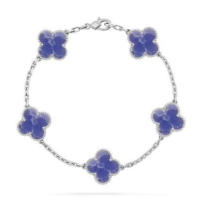 [Clara Jewels]CLOVER 5 MOTIF BLUE VEINS BRACELET COLLECTION