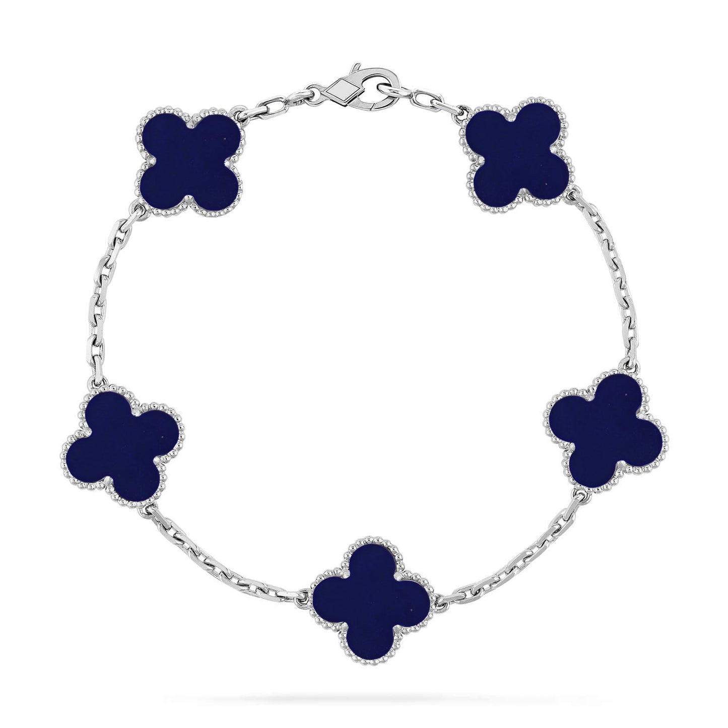 [Clara Jewels]CLOVER 5 MOTIF LAPIS LAZULI BRACELET COLLECTION