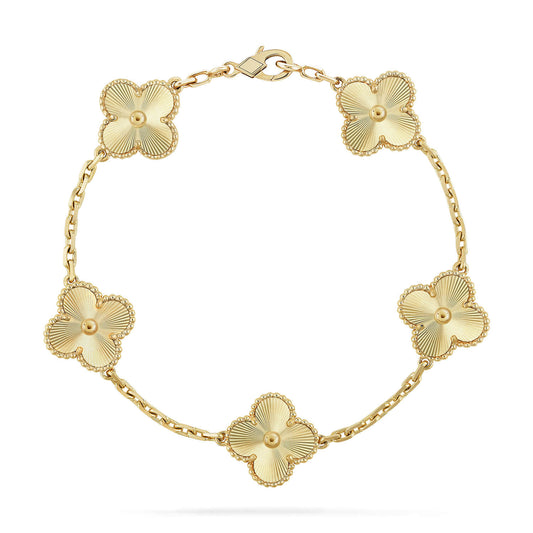 [Clara Jewels] CLOVER 5 MOTIF LASER BRACELET COLLECTION