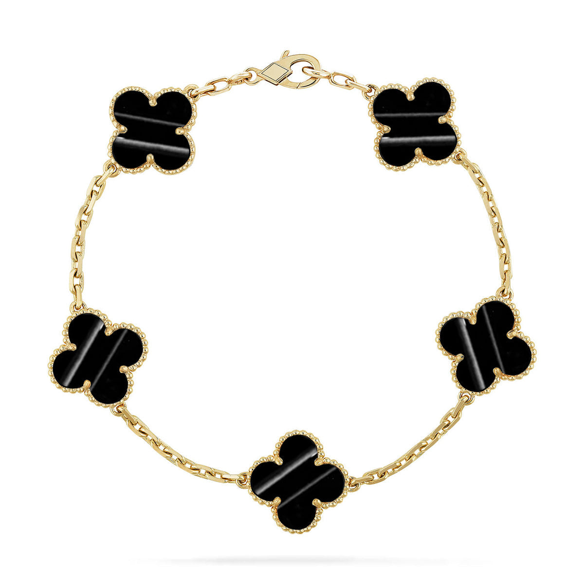 [Clara Jewels] CLOVER 5 MOTIF PULSAR STONE BRACELET COLLECTION