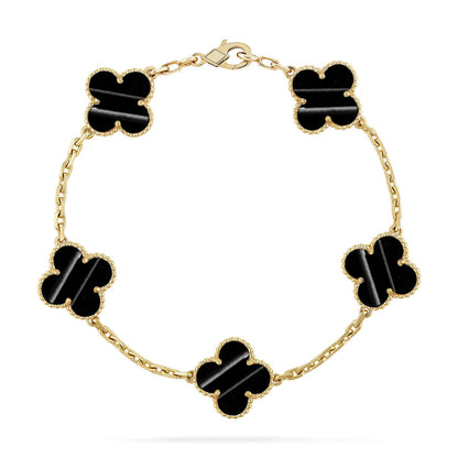 [Clara Jewels] CLOVER 5 MOTIF PULSAR STONE BRACELET COLLECTION