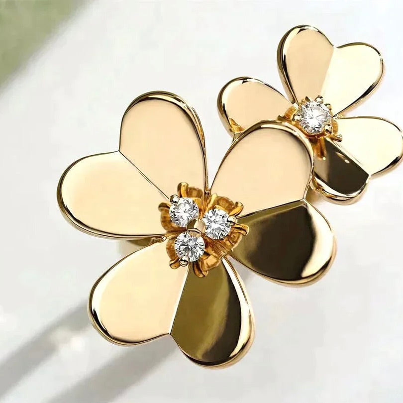 [Clara Jewels]CLOVER COMOS GOLD DIAMOND RING