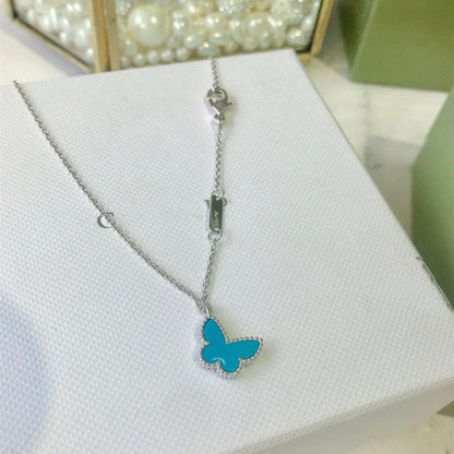 [Clara Jewels]BUTTERFLY TURQUOISE BUTTERFLY BRACELET SILVER