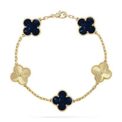 [Clara Jewels]CLOVER 5 MOTIF PIETERSITE BRACELET COLLECTION