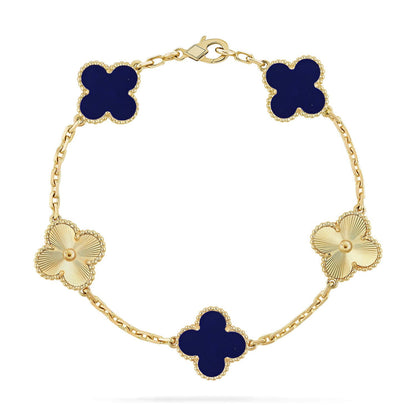 [Clara Jewels]CLOVER 5 MOTIF LAPIS LAZULI BRACELET COLLECTION