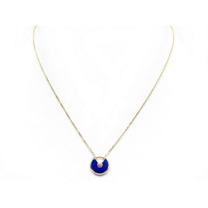 [Clara Jewels]AMULETTE ROSE GOLD AGATE NECKLACE