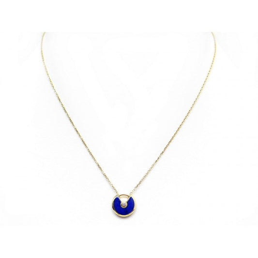 [Clara Jewels]AMULETTE ROSE GOLD AGATE NECKLACE