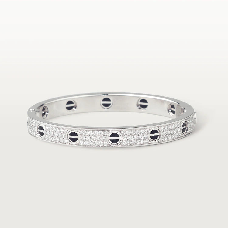 [Clara Jewels]LOVE BRACELET 6.1MM DIAMOND-PAVED CERAMIC