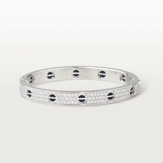 [Clara Jewels]LOVE BRACELET 6.1MM DIAMOND-PAVED CERAMIC