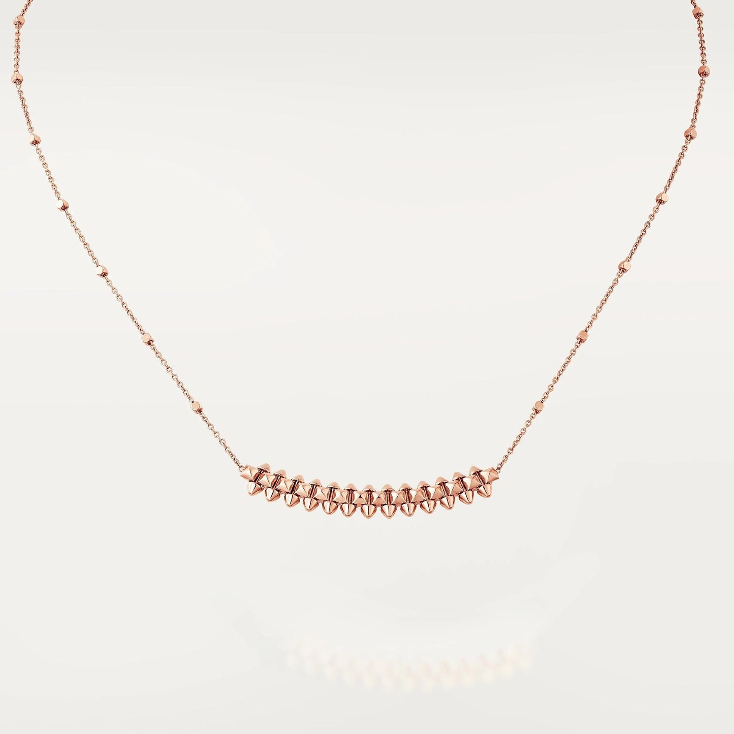 [Clara Jewels]CLASH PINK GOLD NECKLACE