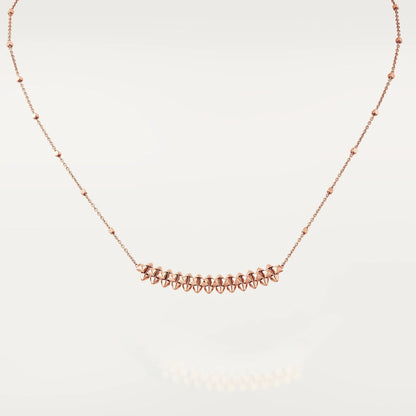 [Clara Jewels]CLASH PINK GOLD NECKLACE