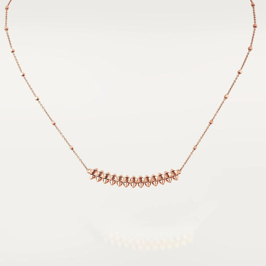 [Clara Jewels]CLASH PINK GOLD NECKLACE