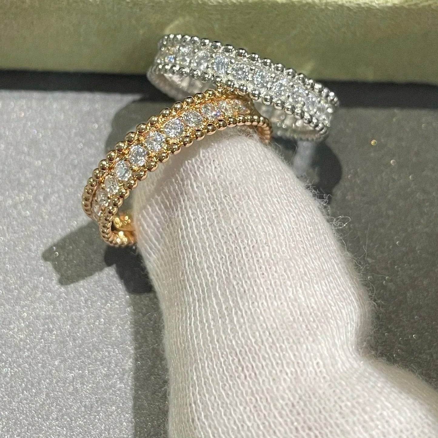 [Clara Jewels]PERLEE DIAMOND ROSE GOLD RING