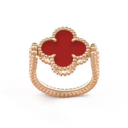 [Clara Jewels]CLOVER RIVERSIBLE PINK GOLD RING