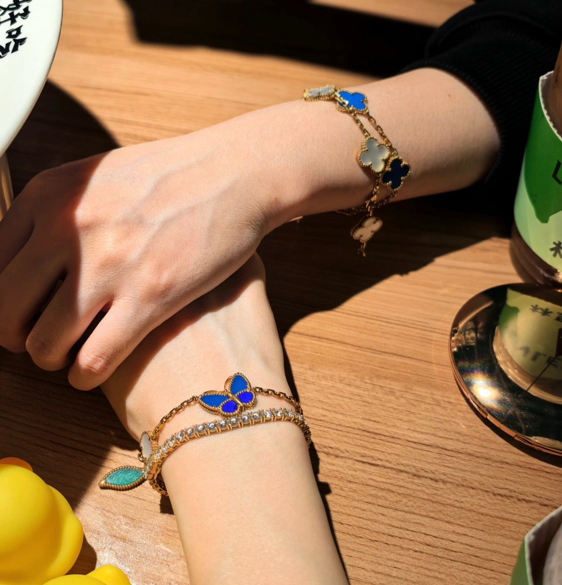 [Clara Jewels]LUCKY SPRING BUTTERFLY 5 MOTIF BRACELET