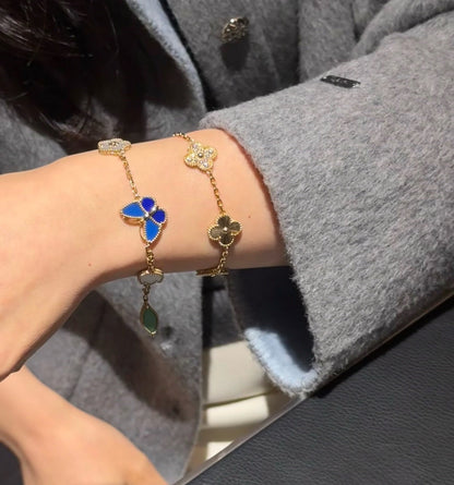 [Clara Jewels]LUCKY SPRING BUTTERFLY 5 MOTIF BRACELET