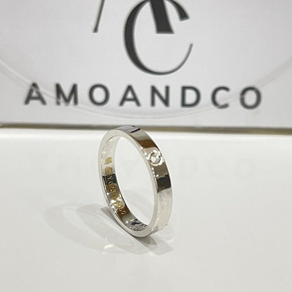 [Clara Jewels]LOVE RING 4MM 1 DIAMOND