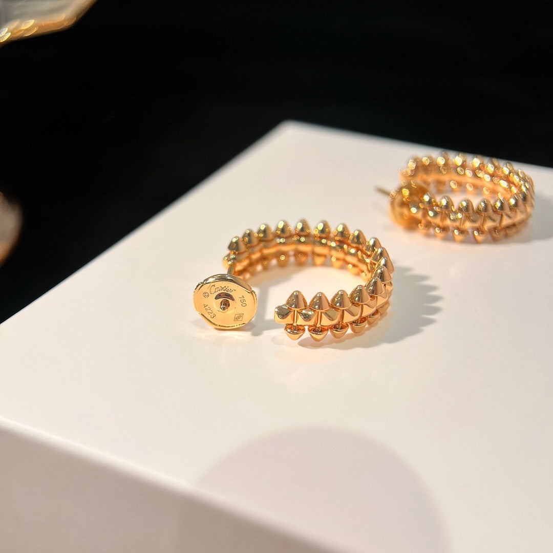[Clara Jewels]CLASH SMALL HOOP EARRINGS