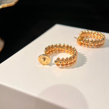 [Clara Jewels]CLASH SMALL HOOP EARRINGS