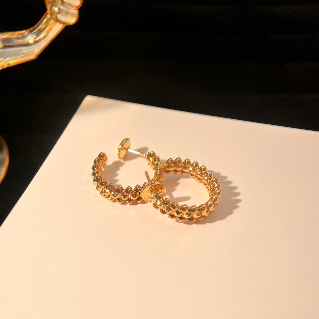 [Clara Jewels]CLASH SMALL HOOP EARRINGS