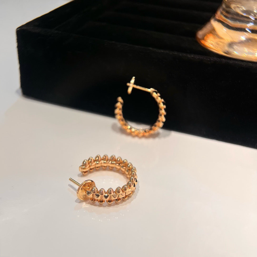 [Clara Jewels]CLASH SMALL HOOP EARRINGS