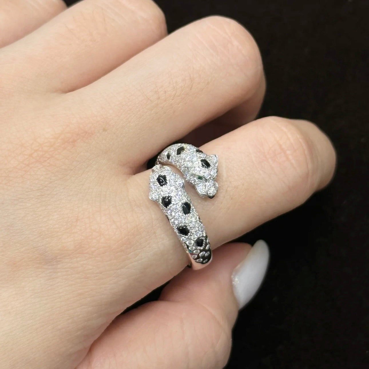 [Clara Jewels]PANTHERE 5MM ALL DIAMOND RING