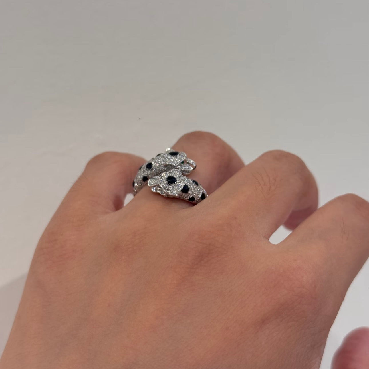 [Clara Jewels]PANTHERE 5MM ALL DIAMOND RING