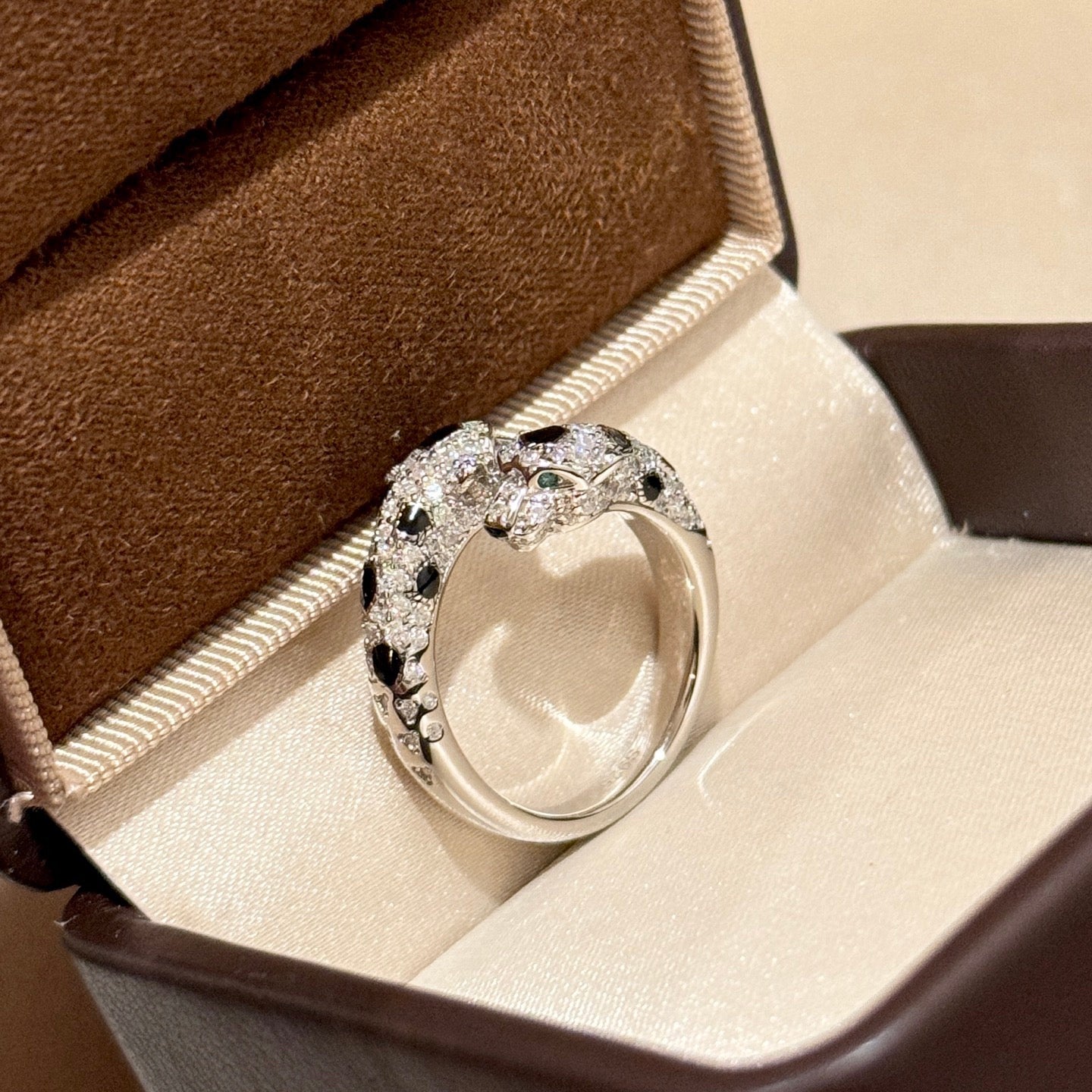 [Clara Jewels]PANTHERE 5MM ALL DIAMOND RING