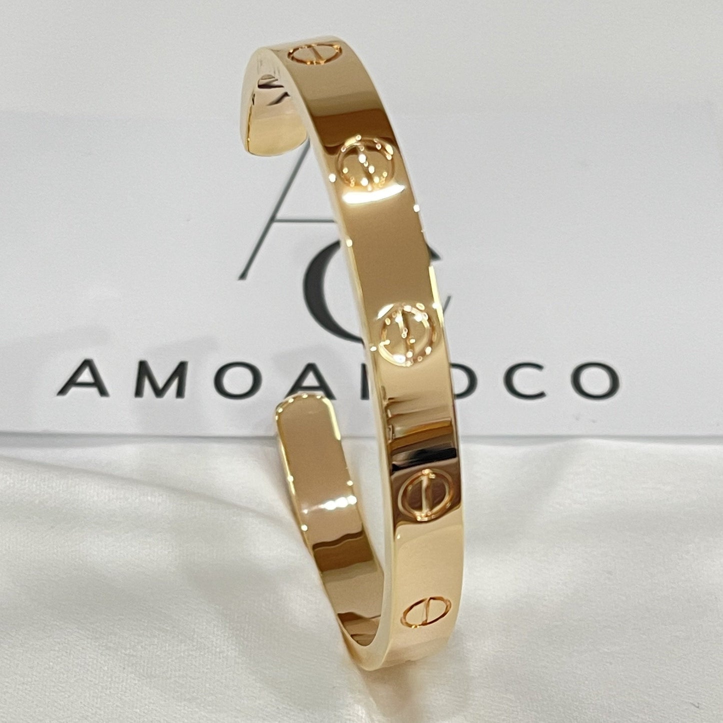 [Clara Jewels]LOVE BRACELET 6.1MM OPEN CUFF