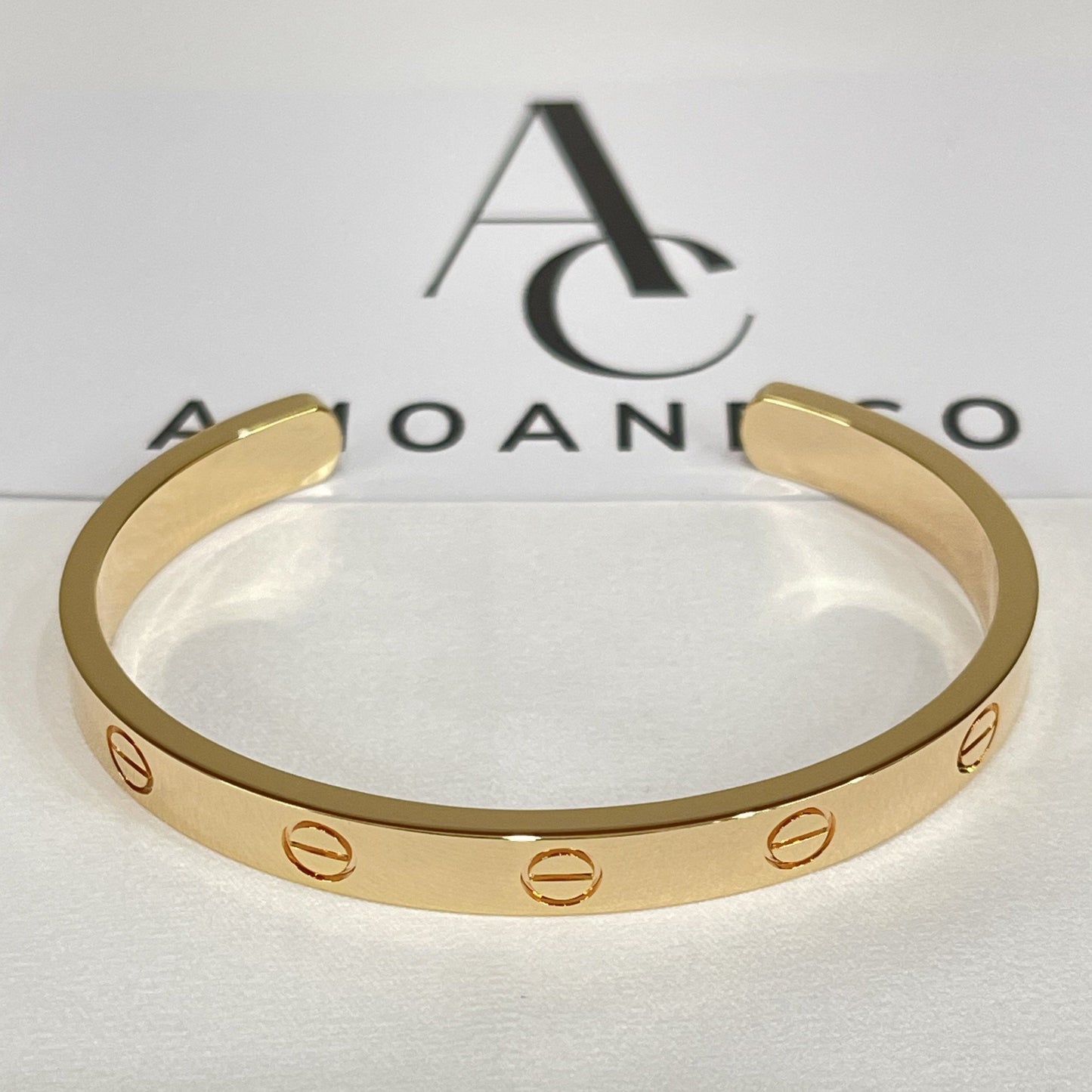 [Clara Jewels]LOVE BRACELET 6.1MM OPEN CUFF