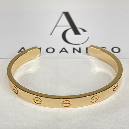 [Clara Jewels]LOVE BRACELET 6.1MM OPEN CUFF
